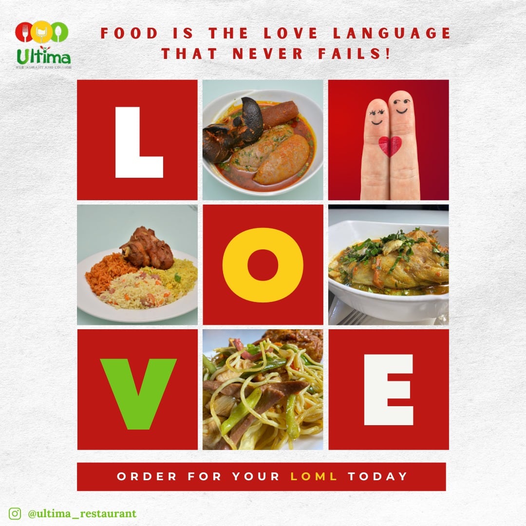 ultimarestaura1's tweet photo. Is it me or does love always smell like delicious food? #FoodieLove #Foodies #valentines #LoveIsland #ultima #foodblogger #amala https://t.co/suYilztqK4