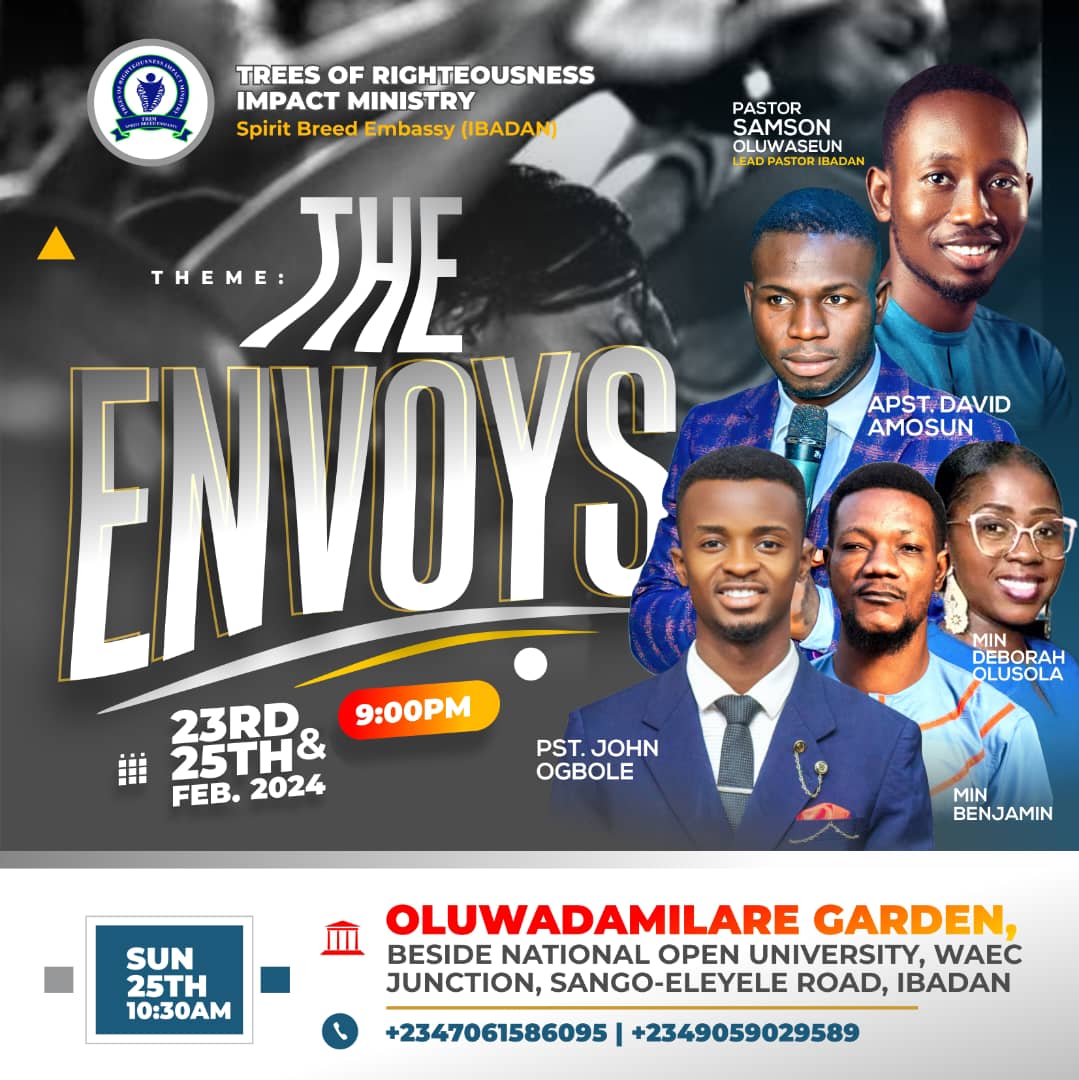 Samsonoluseun's tweet photo. "An Envoy" Been someone who is sent as a representative from one government or organization to another. This Perfectly Explains what And Who We Are On Earth. 
Its A Believers Conference and we Will Be Discussing Our Duties and How To Properly Represent Our Master. 
 Safe the Date https://t.co/VZuxj95upF