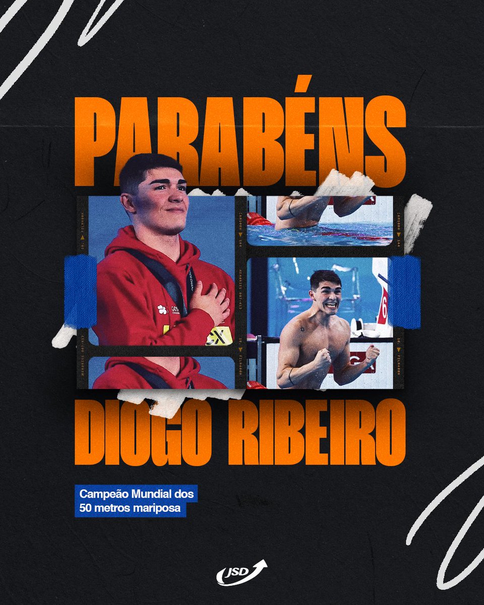 De 🇵🇹 para o Mundo!

🥇Obrigado Diogo Ribeiro por representares o nosso país e a natação portuguesa.