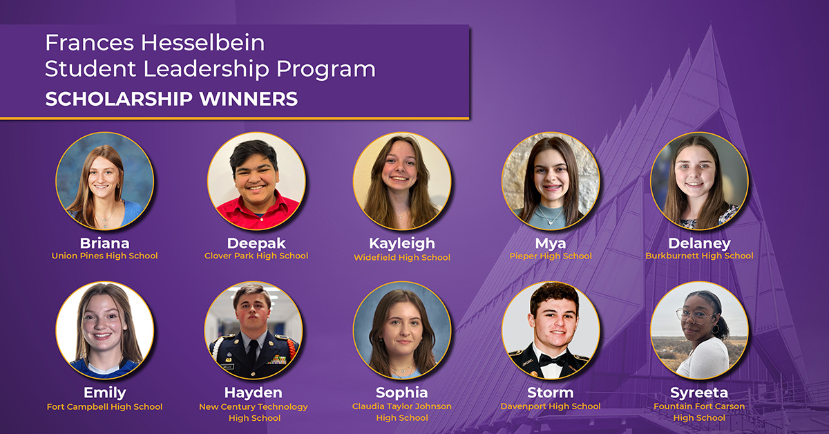 Thrilled to announce our outstanding Student 2 Student leaders who have been chosen to participate in the prestigious #MCEC Frances Hesselbein Student Leadership Program at the <a href="/AF_Academy/">U.S. Air Force Academy</a>! bit.ly/3L8W9ht