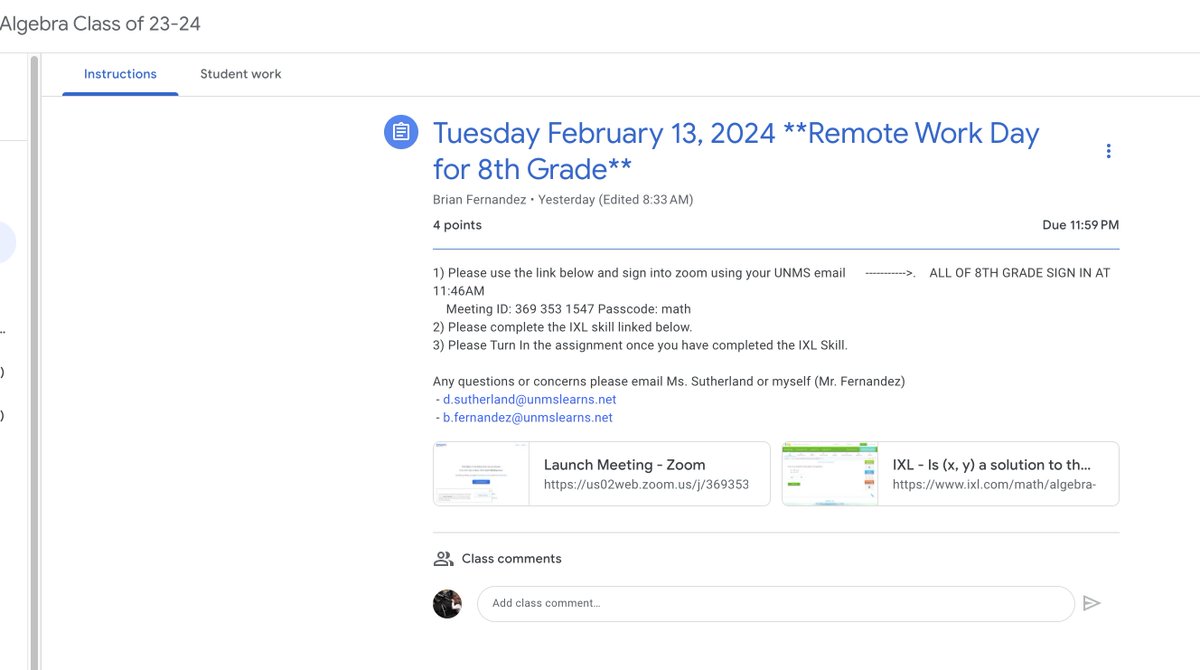 UNMSRocks's tweet image. Got remote 8th grade Living Environment and Algebra 1 Regents instruction? We do! #UNMSTeachersRock #TogetherWeMakeTheDifference