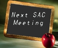 Join us at our next SAC Meeting on February 20th at 3:30 pm in the Media Center. We can't wait to see you there!