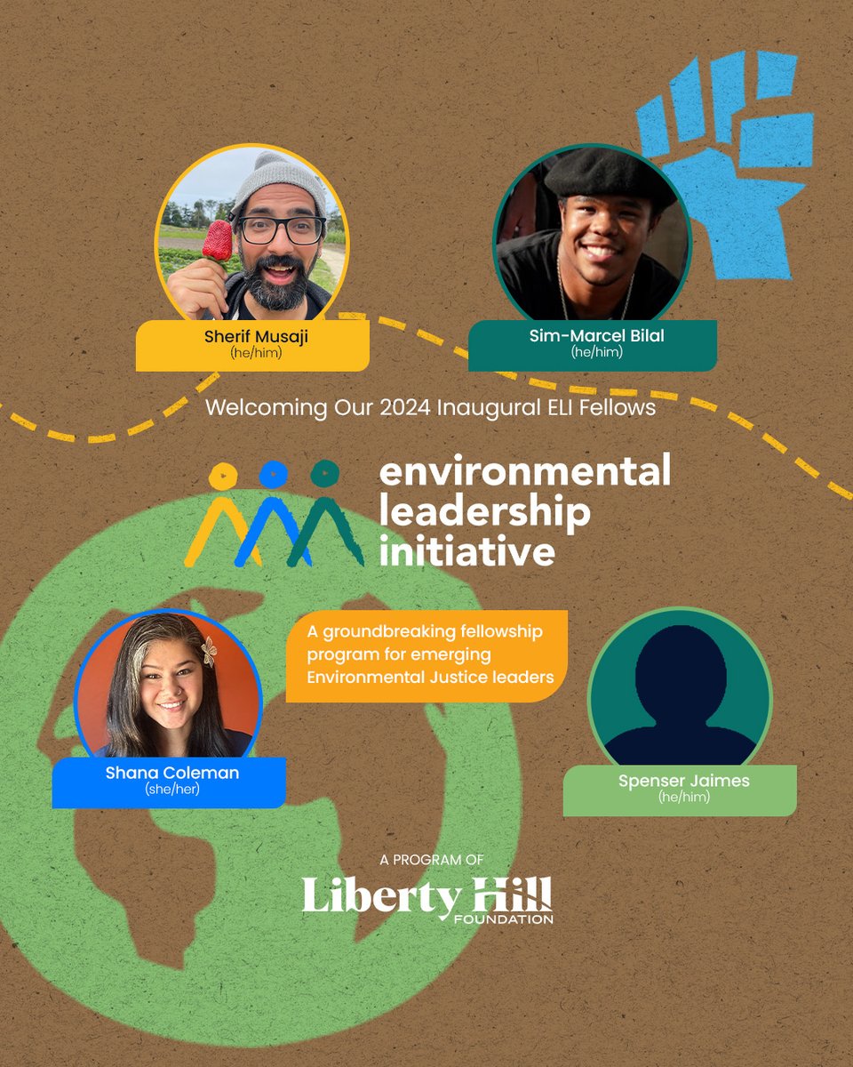 @LibertyHill’s new #EnvironmentalLeadershipInitiative will invest in the development, empowerment, & growth of emerging & active #EnvironmentalJustice leaders from throughout California. Learn more about the journey ahead for our #ELI Fellows by visiting libhill.co/eli