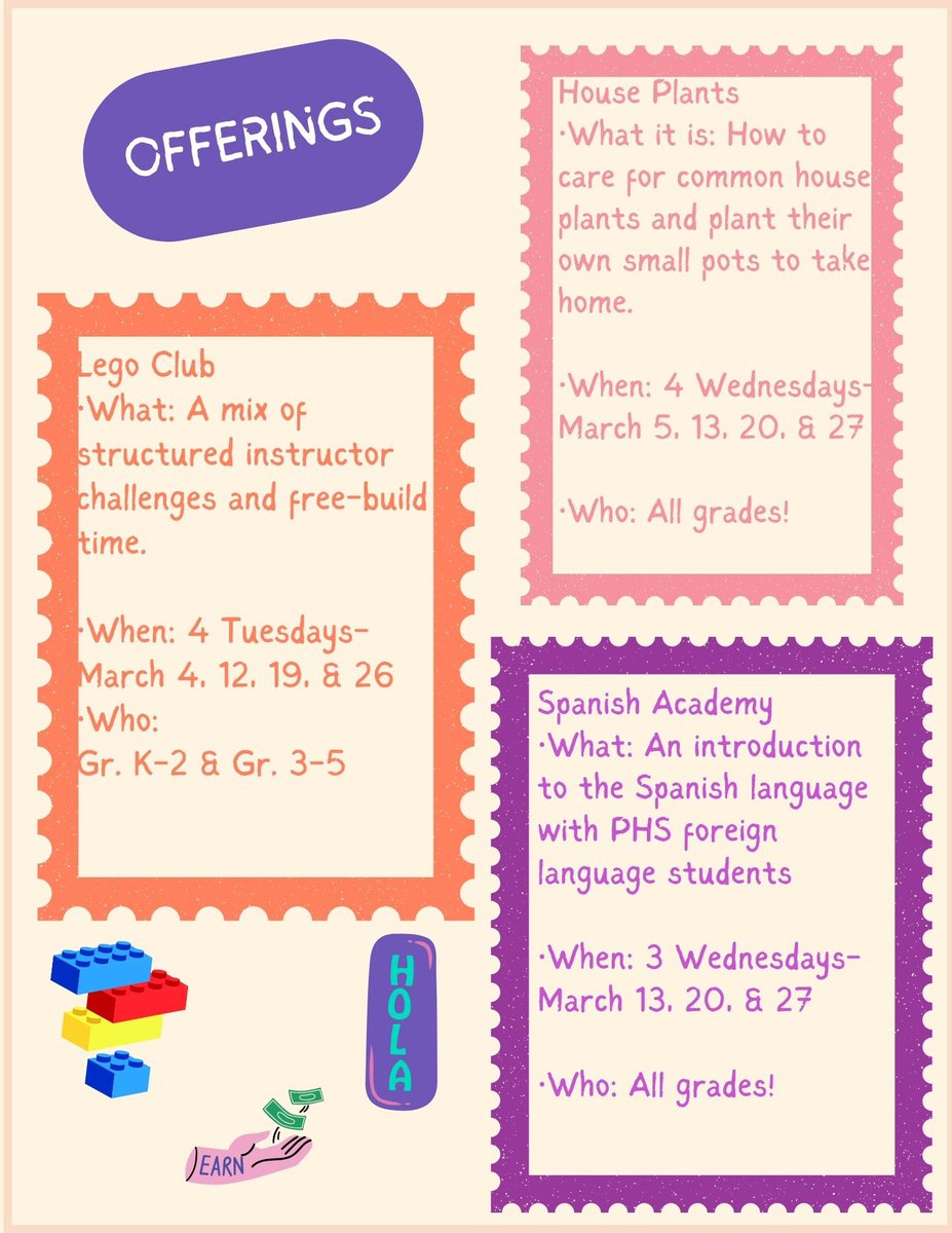 HARRIS HILL ACADEMY IS BACK FOR ROUND TWO!!  Checkout what’s being  offered!