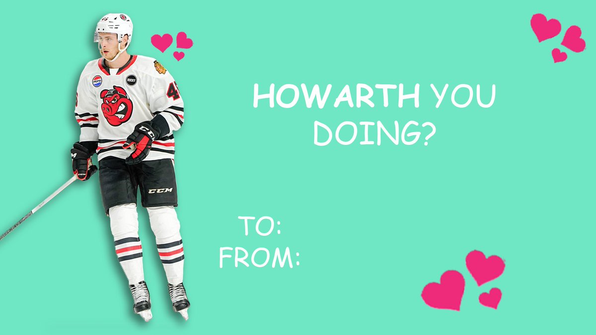 goicehogs's tweet photo. Hogs and kisses &amp; Happy Valentine's Day from the Rockford IceHogs❤🐷 https://t.co/ylgXWFlhgo