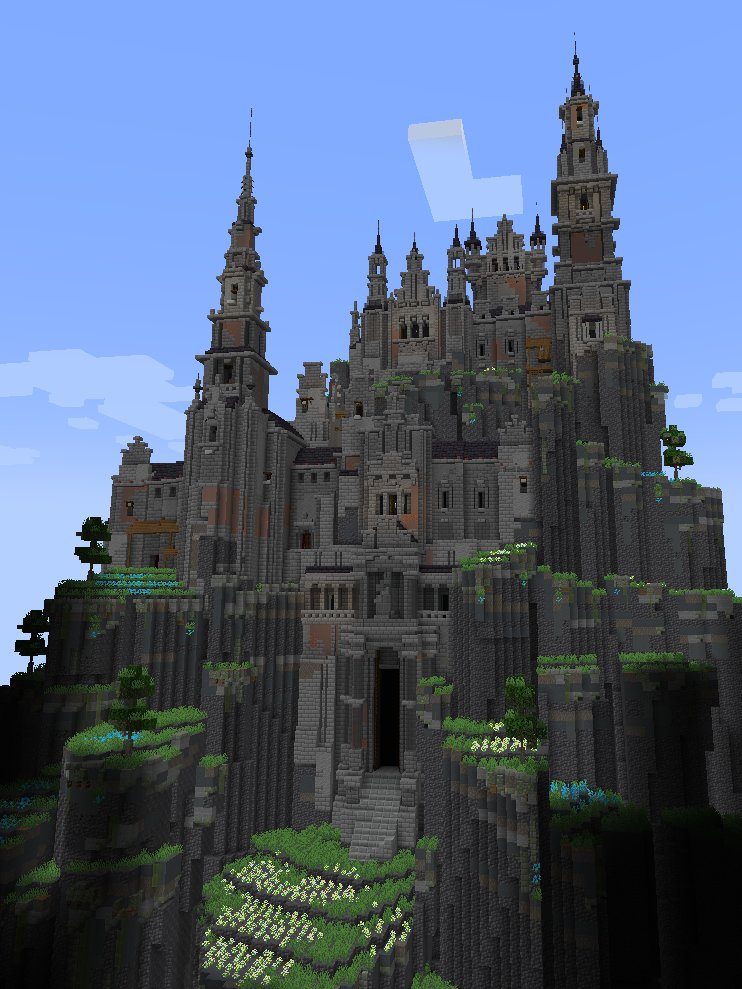 Castle in the cliffs #minecraft
