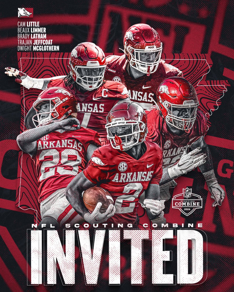 RazorbackFB's tweet photo. See you in Indy for the @NFL Combine! 📈 https://t.co/6Dy26V4Nt7