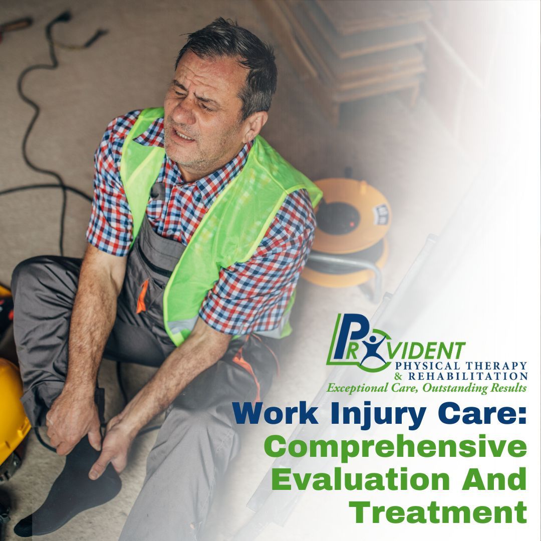 Work injuries demand specialized care, and that's exactly what we offer at #ProvidentPT. Our team provides thorough evaluations and targeted treatments to address your work injury needs. Your journey to #recovery starts here! For more info, visit below!

buff.ly/3OGSole