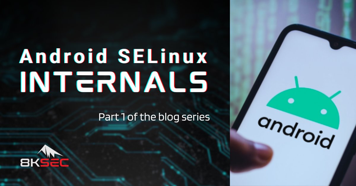 In this article, you will learn what SELinux is, how it works, and how to bypass its policies: 8ksec.io/android-selinu… Explore practical examples, commands and tools that you can use to manipulate #SELinux on your own device #AndroidSecurity #MobileSecurity #CyberSecurity