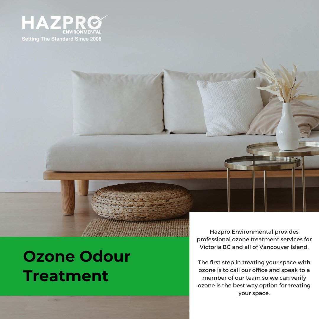 HazproCanada's tweet photo. At Hazpro Environmental we offer a range of patented ozone treatment options at affordable prices. Contact our experts today for a fast and friendly consultation. 250-891-4977. #yyj https://t.co/g91iLqoHMu https://t.co/osvHV8ZaYR
