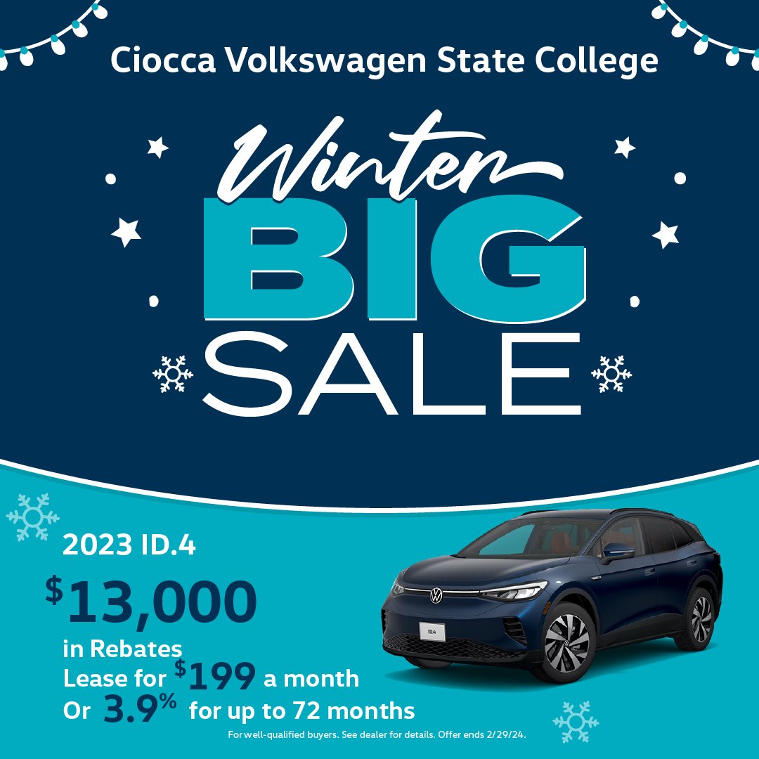 CioccaVWsc's tweet photo. Our Winter Big Sale is going on at Ciocca Volkswagen of #StateCollege! 

Now is the time to fall in love with a New or Pre-Owned #Volkswagen! Visit https://t.co/r7MWbLDyzm.

#cioccaonsocial #vw #valentines #feburary #vw #tiguan #volkswagentaos #jetta https://t.co/1nJRor1pCE