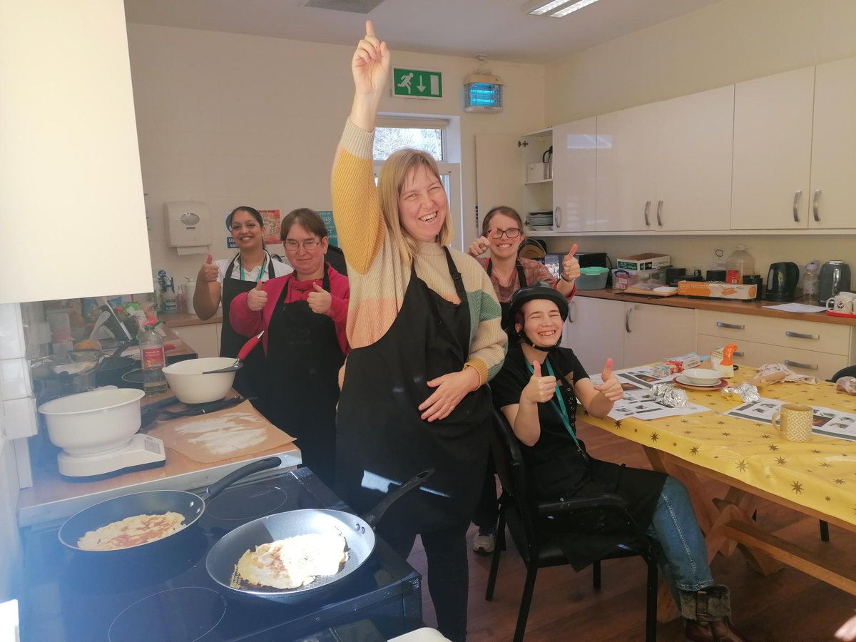 MeathCharity's tweet photo. Lots of the people we support have enjoyed using up leftovers to make delicious #pancakes in the Skills Centre this #shrovetuesday. 

We hope you enjoy yours as much as they did!

#ability #supportmeath #dayservice #surrey #godalming #pancakeday https://t.co/K4VTfWndXl