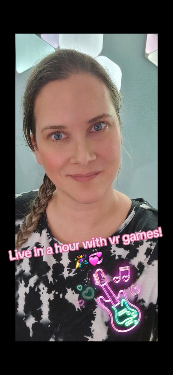 Live in a hour with vr games! #twitch #affiliate #twitchstreamer #streamergirl #streamer #dance #music #synthriders #audiotrip #beatsaber #vrgaming  #VirtualReality