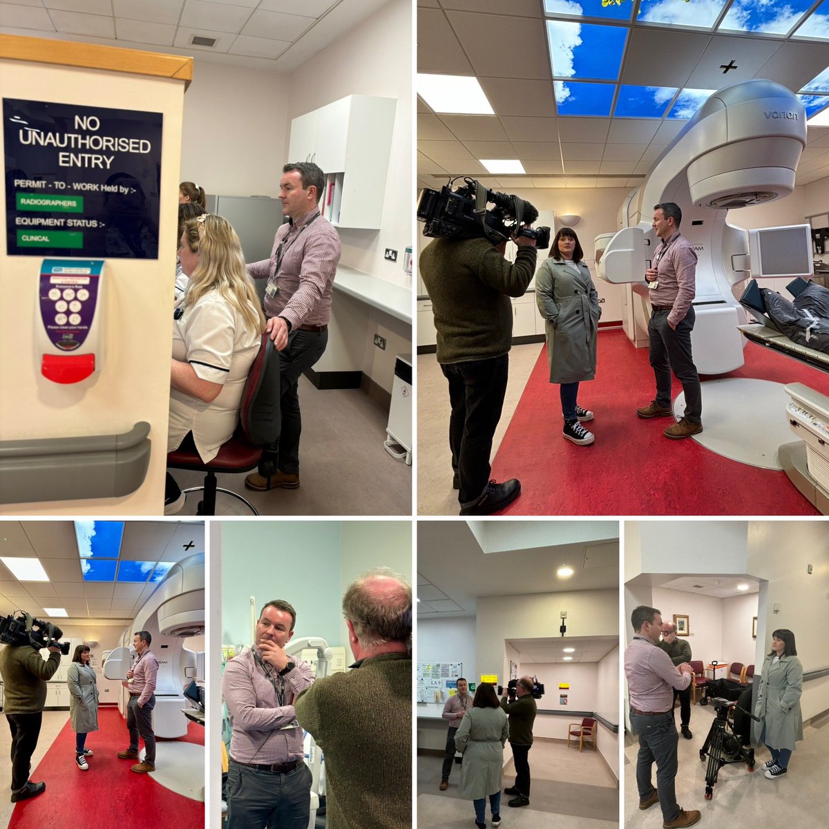 Some behind the scenes of last weeks  filming   🎥 

☢️ Tune into @BBCNewsNI Newsline @ 6.30pm for an update on our new SABR treatment technique for renal cancer . 

#teambehindthebeams 
#Radiotherapy 
#renalcancer