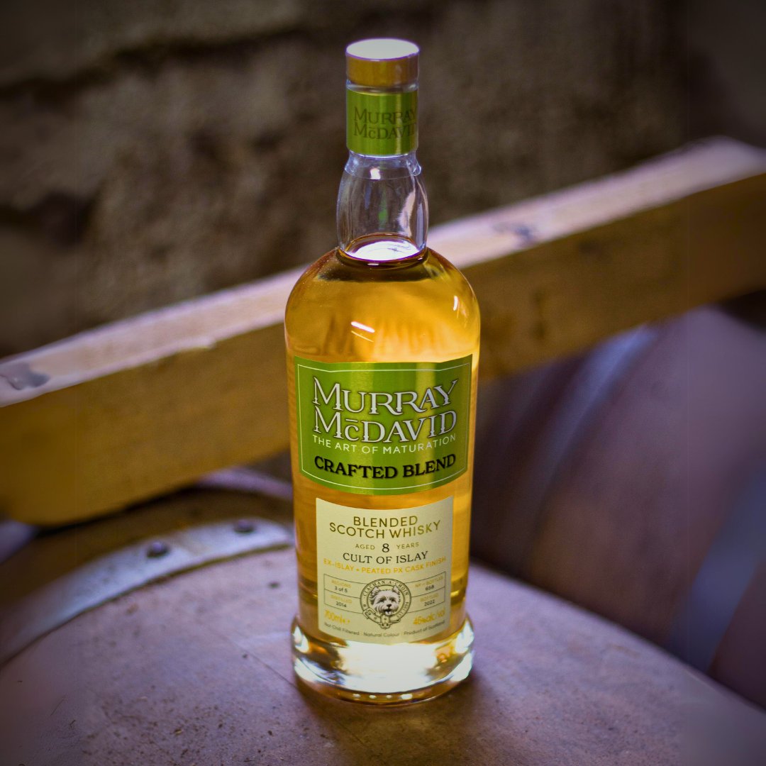 Murray_McDavid's tweet photo. Spellbound by the #CultofIslay 🥃

Whiskies from across Scotland with a peated single malt at its core 🌊🔥 Aged in #PXSherry casks &amp; ex-Islay hogsheads, it exudes the essence of #Islay

A dram to be revered! 🥃

#MurrayMcDavid #ArtofMaturation #InspiredScotchWhisky #CraftedBlend https://t.co/AT8S99joF3