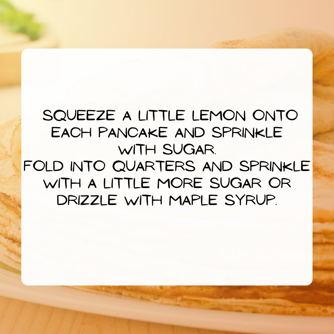 RosemaryShrager's tweet photo. Happy Pancake Day!
I thought I'd share my go-to recipe for making pancakes - topped with my favourite of lemon and sugar!
What toppings will you be having this Shrove Tuesday?
#PancakeDay #ShroveTuesday #PancakeRecipe #PancakeToppings #LemonAndSugar #HomemadePancakes https://t.co/DHjF1M7YY5