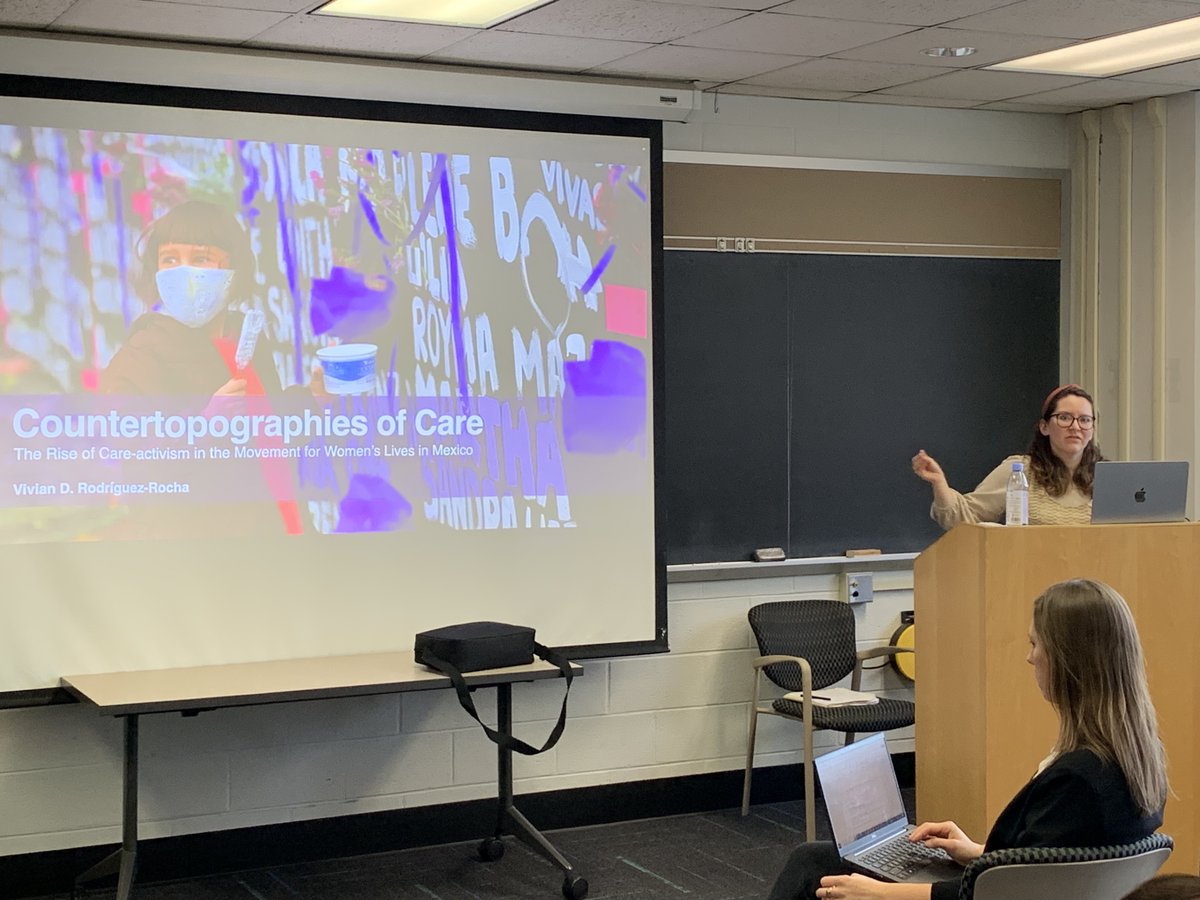 🎉Congratulations to Vivian D. Rodríguez-Rocha who successfully presented and defended her dissertation, “Countertopographies of Care: The rise of care-activism in the movement for women’s lives in Mexico.”

#PennStateDoG