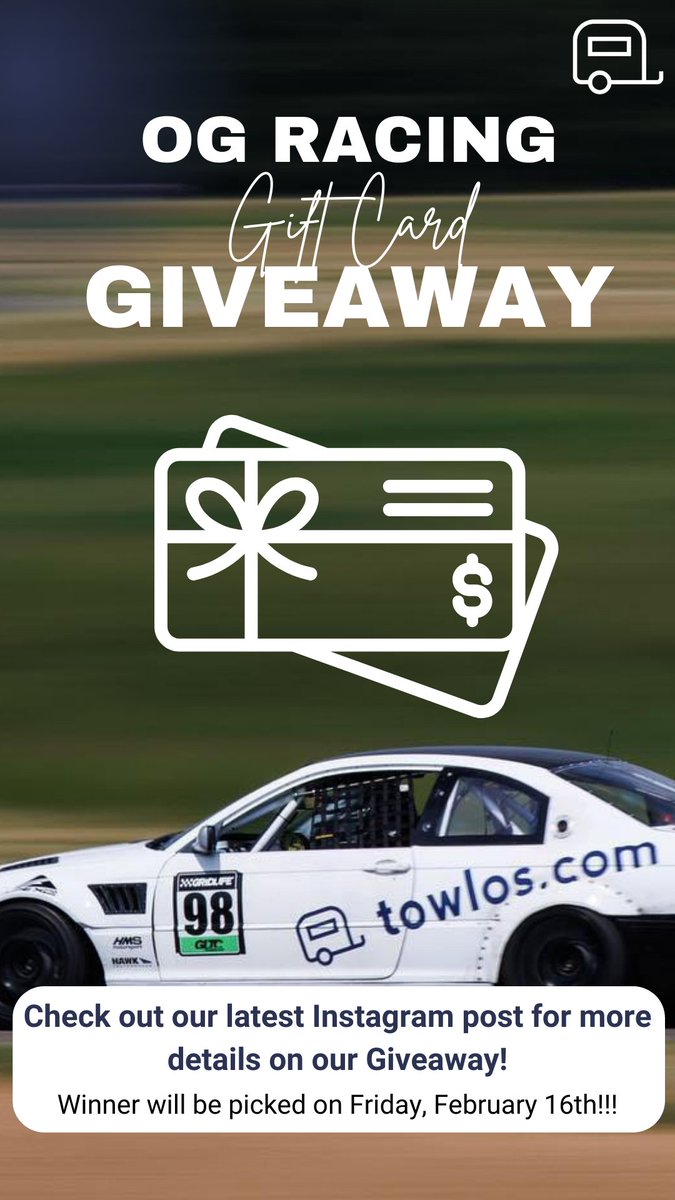Check out our post below for details on entering our giveaway!! #GIVEAWAY #GiftCardGiveaway #racing
#trailerrental