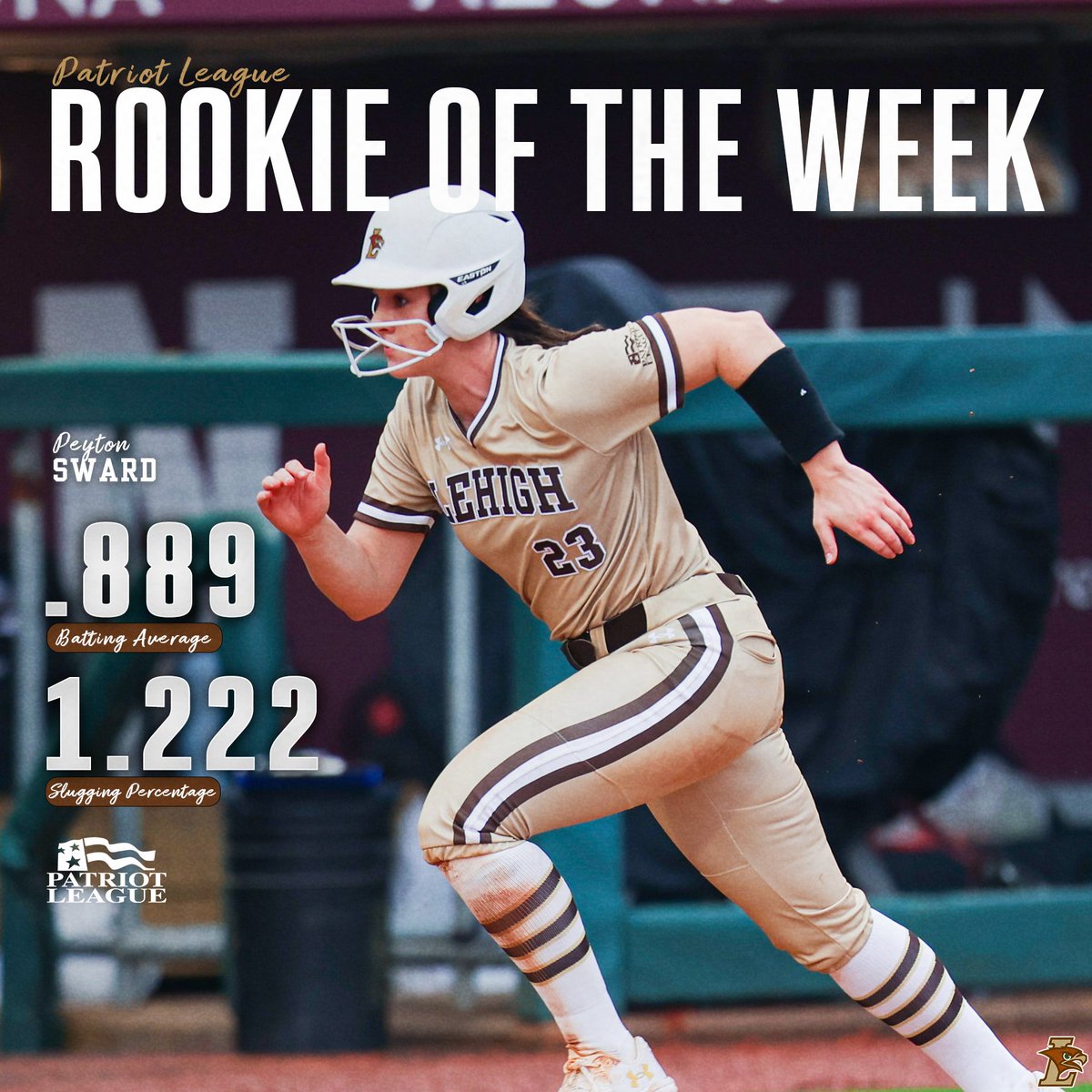 🥎 Big time debut weekend for Peyton Sward of @Lehighsoftball ! lehighsports.com/news/2024/2/13…