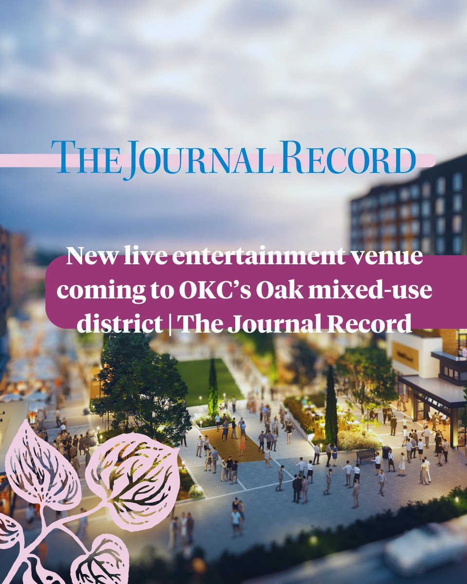 Picture this: 1,750 concert-goers dancing under the stars. A first-of-its-kind, $1 million stage beneath massive art sculptures and hidden sound systems. More than 100 community events every year 🌳 Learn more via: journalrecord.com/2024/02/new-li…