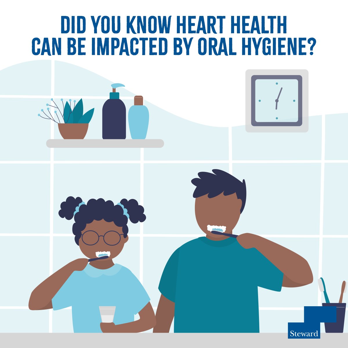 Brush up on heart health. A healthy smile helps keep a healthy heart. Follow these easy tips to help your kids establish healthy toothbrushing habits.
bit.ly/3u7vcWa 

#StewardHealthCare #DentalCare