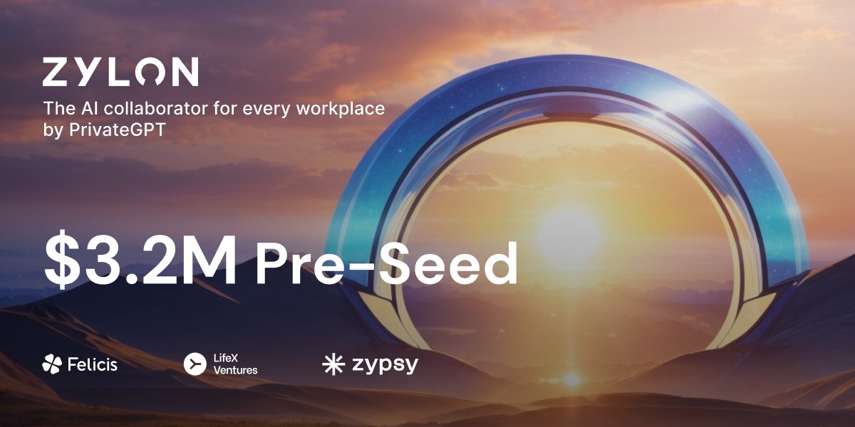 🚀 Big News! PrivateGPT expands its horizons with the introduction of Zylon, the AI collaborator for every workplace. Zylon emerges from stealth with a $3.2M Pre-Seed led by @Felicis to revolutionize GenAI usability and privacy. Join the beta at zylon.ai