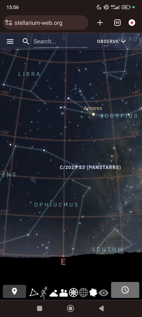El cometa C/2021 S3 pasa por el perihelio.

SE espera una magnitud 9, por lo que se necesitará un buen telescopio, además de cielo obscuro y despejado. Se lo verá por el Este en Ofiuco desde las 2am hasta las 5am, en que alcanzará la máxima altura sobre el horizonte de 42°.