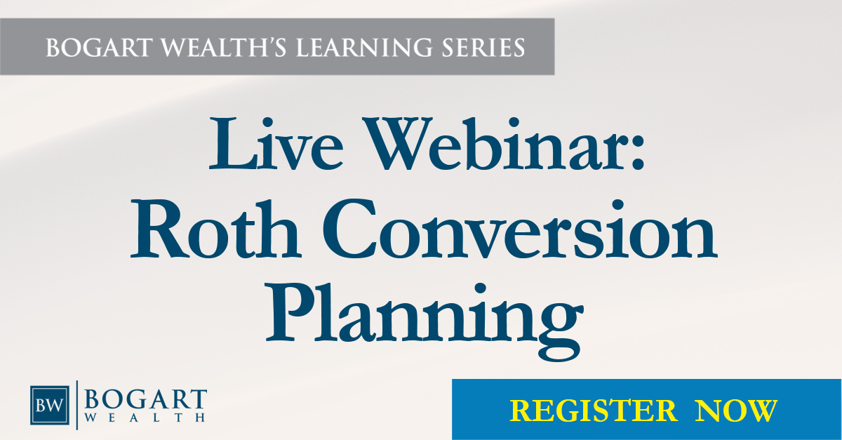 jamesbogart's tweet photo. Don’t miss tomorrow's Bogart Wealth's LEARNING SERIES webinar! Brian Windsor, CFP® discusses the benefits of saving in a tax-optimized account, backdoor Roth IRA contributions, &amp; some Roth conversion strategies.
Learn more &amp; register for the webinar here:
https://t.co/OaHleOfV5Q https://t.co/TIYXNr9wkz