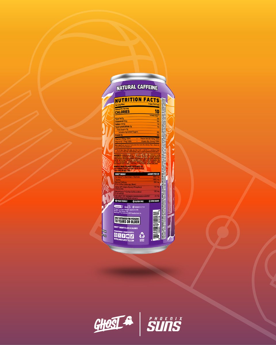 GhostLifestyle's tweet photo. A new can is #ComingInHot ☄️⁠

GHOST® ENERGY x @suns “ORANGE CREAM” will be available at the @FootprintCNTR and select Arizona retailers later this month! https://t.co/ADgGtx4lKo