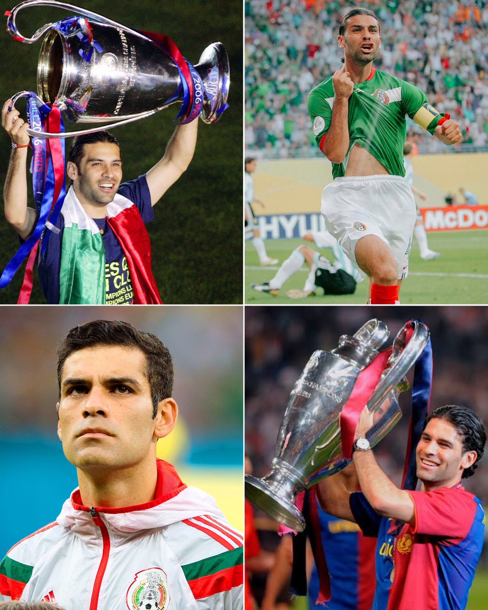 AllFutbolMX's tweet photo. 🇲🇽🎉 Today the two-times Champions League winner and Barcelona legend Rafa Marquez turns 45! 🎈

Happy birthday to Mexico’s greatest defender! 🥳 https://t.co/5YDdppglzJ