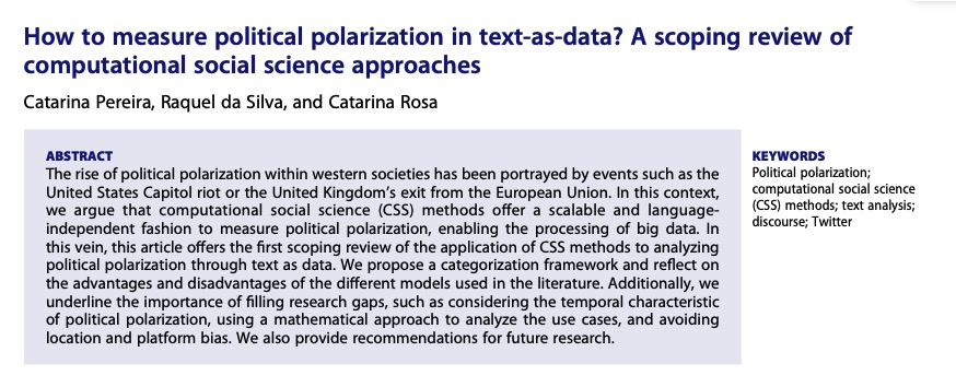 🚨 New publication 🚨 Happy to see the paper from my master @ISCTEIUL , with the great @RaquelBPSilva and Catarina Rosa, out in @JITP_APSA doi.org/10.1080/193316…