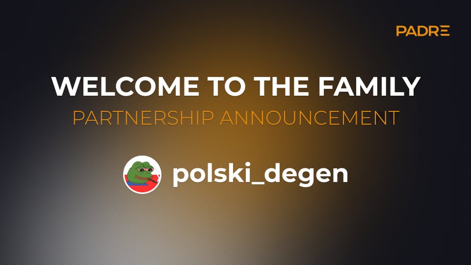 Padre (@padreapp) on Twitter photo Our family is expanding rapidly.
One of our newest members, <a href="/polski_degen/">π΅π± polski_degen</a>, has an unmatched talent for discovering alphas and gems.
We have teamed up with their community to enhance your experience with us.
Take a look at the great content he has created for his community. π Our family is expanding rapidly.
One of our newest members, <a href="/polski_degen/">π΅π± polski_degen</a>, has an unmatched talent for discovering alphas and gems.
We have teamed up with their community to enhance your experience with us.
Take a look at the great content he has created for his community. π