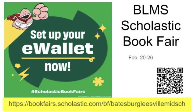 blms_media's tweet photo. One week from today, the Scholastic Book Fair opens! https://t.co/zhkRhaj9li