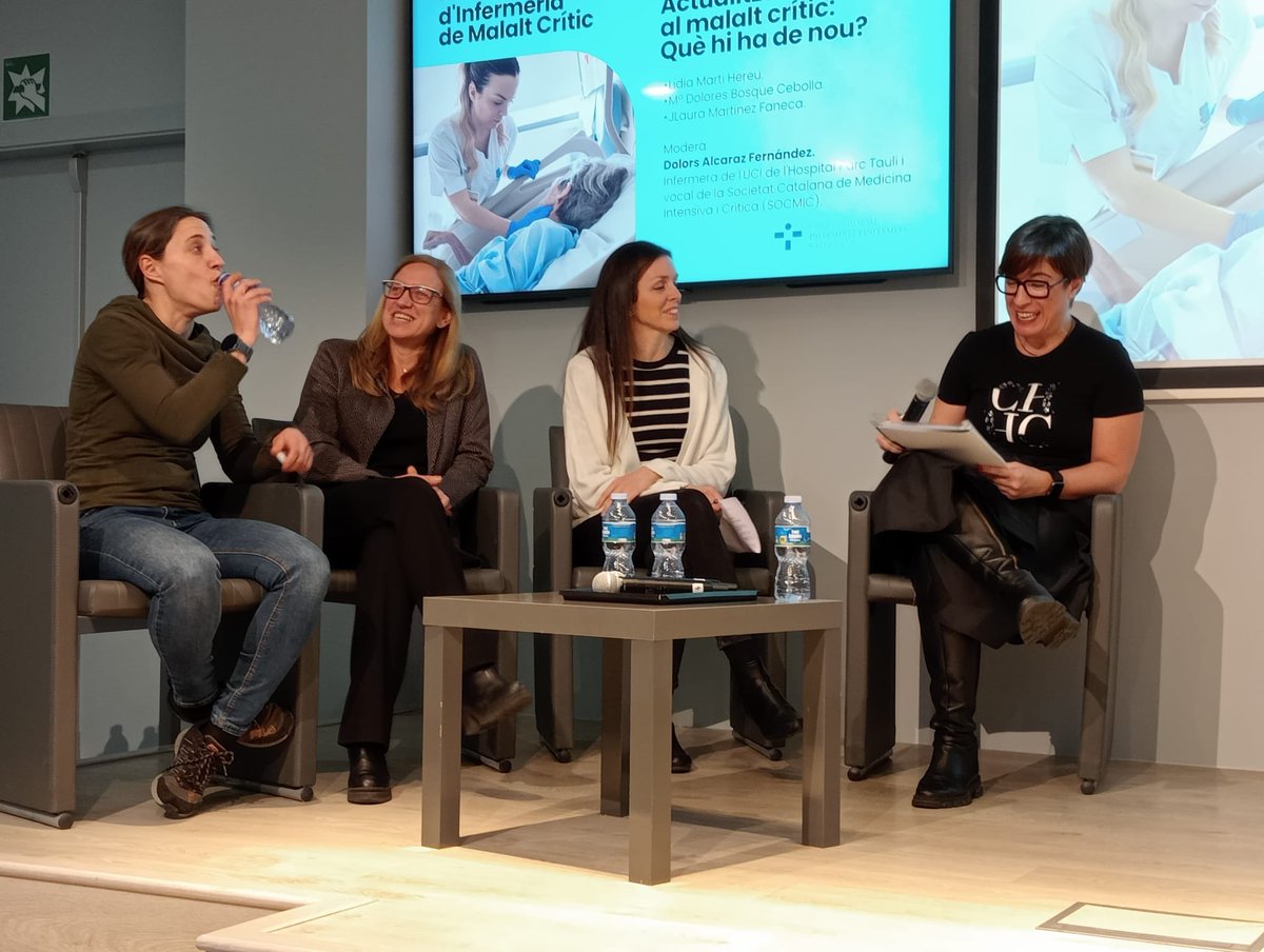 CriticsTauli's tweet image. 🗣️ Lidia Marti, una de les nostres coordinadores d’infermeria de @CriticsTauli, ha realitzat la ponència sobre “Ulleres de realitat virtual a UCI” #ICU #nurseresearch #realitatvirtual @COIBarcelona @SOCMIC @parctauli @I3ptT