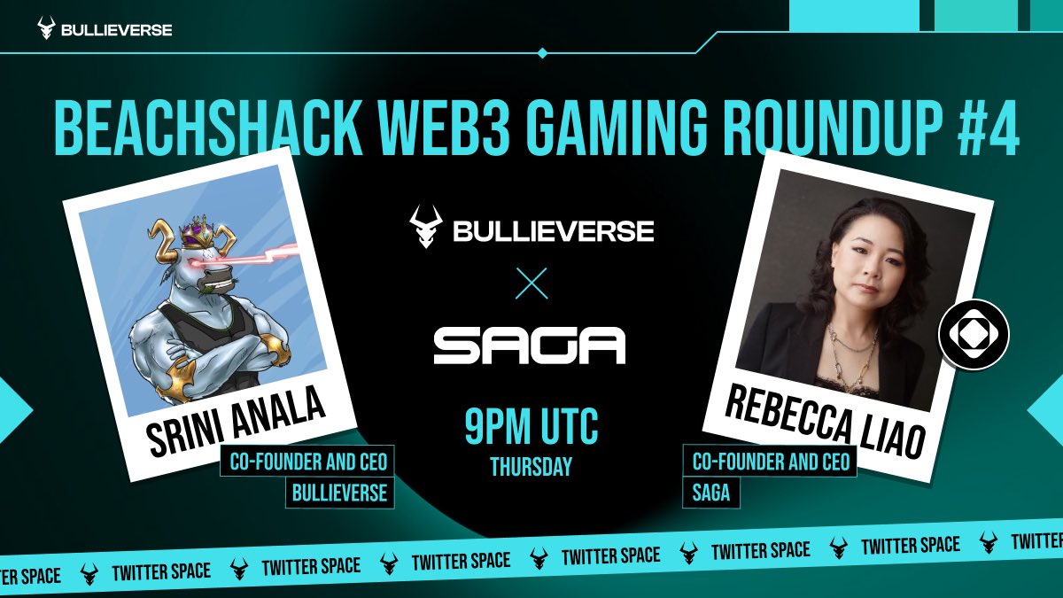 🚀 Beachshack Web3 Gaming Roundup #4 is here!🌐🎮 This week, we're super excited to welcome @beccaliao , CEO of @Sagaxyz__ , to our Twitter Space. Get ready to explore the high-end tools and unparalleled support Saga offers to turn Web3 visions into reality! 🛠️✨ 🔗 Bookmark…