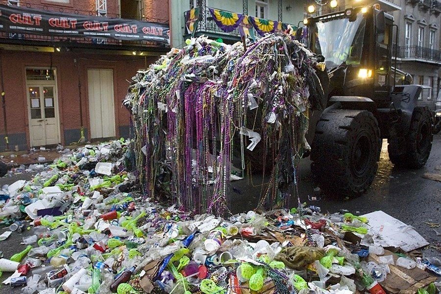 Give up plastic for Lent! In New Orleans alone, krewes will toss more than 25 million pounds of plastic beads each year, and the beads are more than just wasteful – they are also toxic.  #WetTribe #MardiGras #FatTuesday #Lent #RefuseSingleUsePlastic #PlasticFree #Beadless