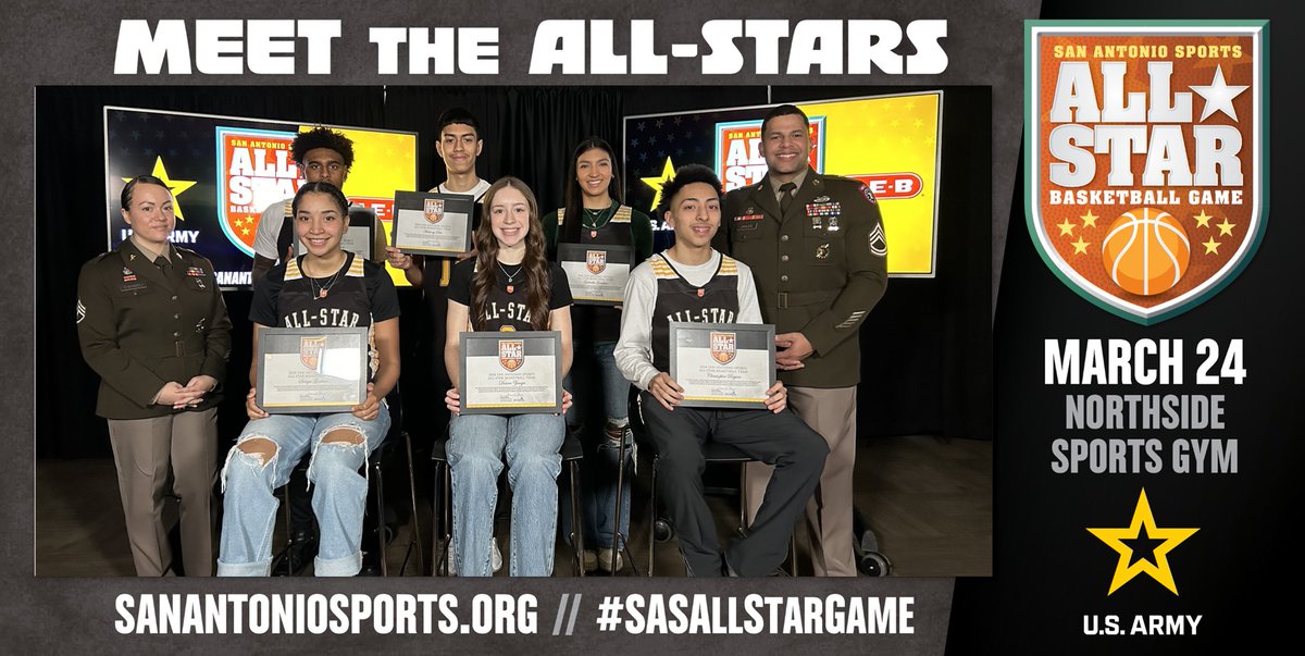 Watch <a href="/ksatnews/">KSAT 12</a> tonite at 6 PM &amp; see <a href="/TIVYHS/">Tivy HS</a> Solaya Gorham, <a href="/LadyMatHoops/">Lady Matador Hoops 🏀 ⚔</a> <a href="/zuniga_desiree/">desiree zuniga</a>, <a href="/Hoops_Southside/">Southside Cardinal Basketball</a> <a href="/3hriss05/">chris regino</a>, <a href="/SeguinBoysHoops/">Seguin Boys BBall</a> <a href="/johnjackson212/">Thejohnjackson✞</a>, <a href="/McCollumHoops/">McCollumHoops</a> <a href="/anthony_soto32/">Anthony Soto</a> &amp; <a href="/MC_WBB/">McCollum Girls Basketball</a> <a href="/g_aabbyyy/">g.aabbyyy</a> who were selected to play for Team Black in the #SASAllStarGame. Congrats!