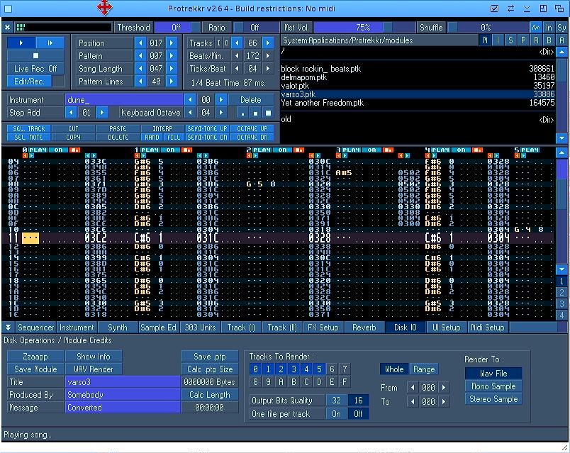 Commodore_lives's tweet photo. MorphOS - Protrekkr 2.6.4 - https://t.co/BN449eWunv #ppc #tacker https://t.co/OjyUAnkpMG