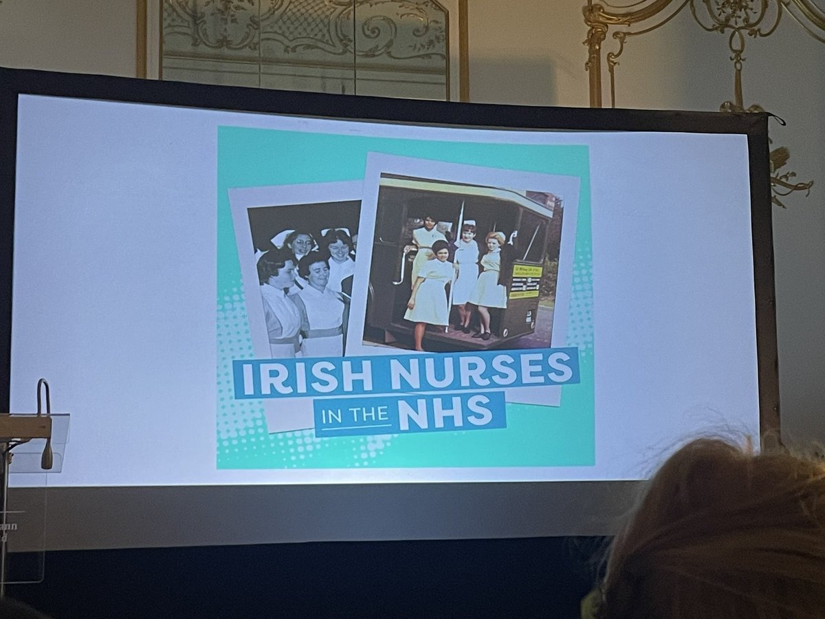 Delighted to be celebrating #HistNursing #IrishInBritain at the poshest cinema @IrelandEmbGB Irish Nurses in the NHS: the film