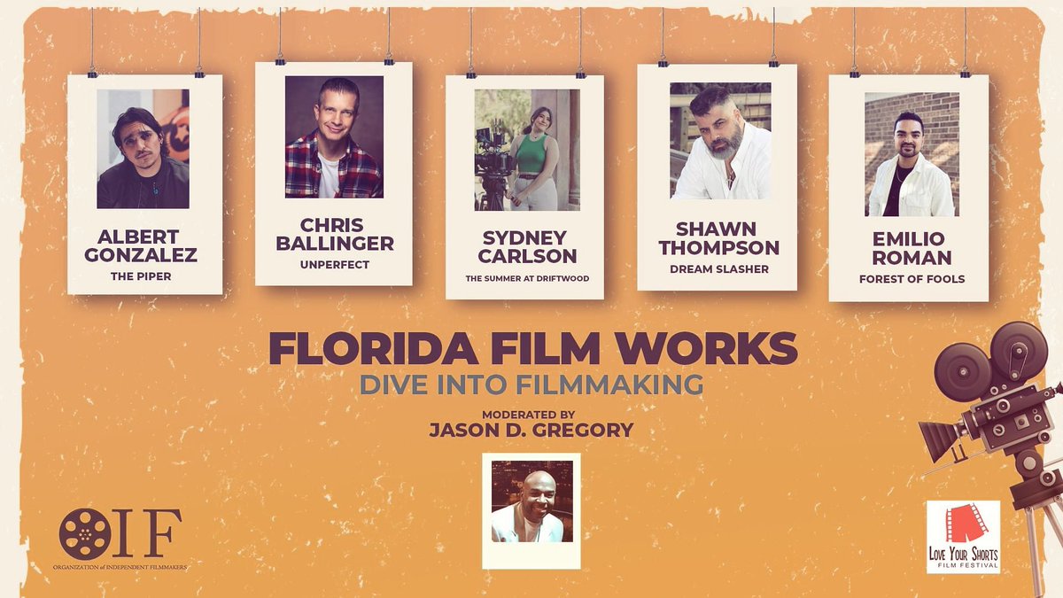 ballinger_chris's tweet photo. Come join us this Thursday at the Wayne Dencsh Theater in Sanford, FL at 7pm. The opening of the Love your Shorts Film Festival. Great short Vids! And film panel! #screenplay #screenwriting #screenwriter #filmmaker #indiefilm #indiefilmmaker #floridafilm #filmpanel #film #horror https://t.co/upx0h2f1c0