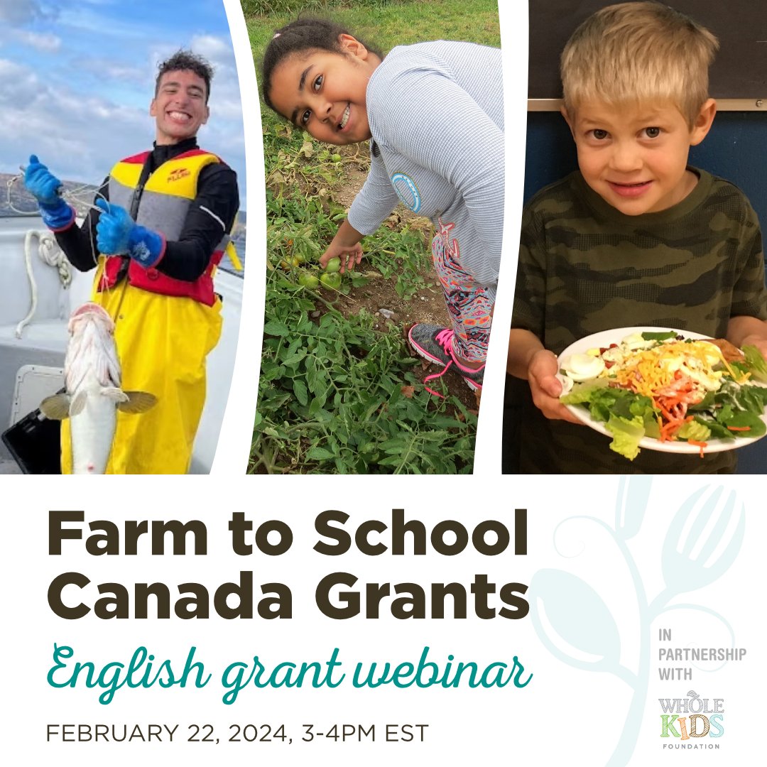 Farm to Cafeteria (@farm2cafeteria) on Twitter photo ⏰ REMINDER ENGLISH grant webinar coming soon! (The French webinar will be hosted Feb 27th. Reminders will be posted!)
REGISTER HERE 👉 tinyurl.com/8sewk7ut
<a href="/WholeKidsFnd/">Whole Kids</a> #farm2school #farm2schoolcanadagrants #localfood #schoolfood #saladbars #growing #foraging #harvesting ⏰ REMINDER ENGLISH grant webinar coming soon! (The French webinar will be hosted Feb 27th. Reminders will be posted!)
REGISTER HERE 👉 tinyurl.com/8sewk7ut
<a href="/WholeKidsFnd/">Whole Kids</a> #farm2school #farm2schoolcanadagrants #localfood #schoolfood #saladbars #growing #foraging #harvesting