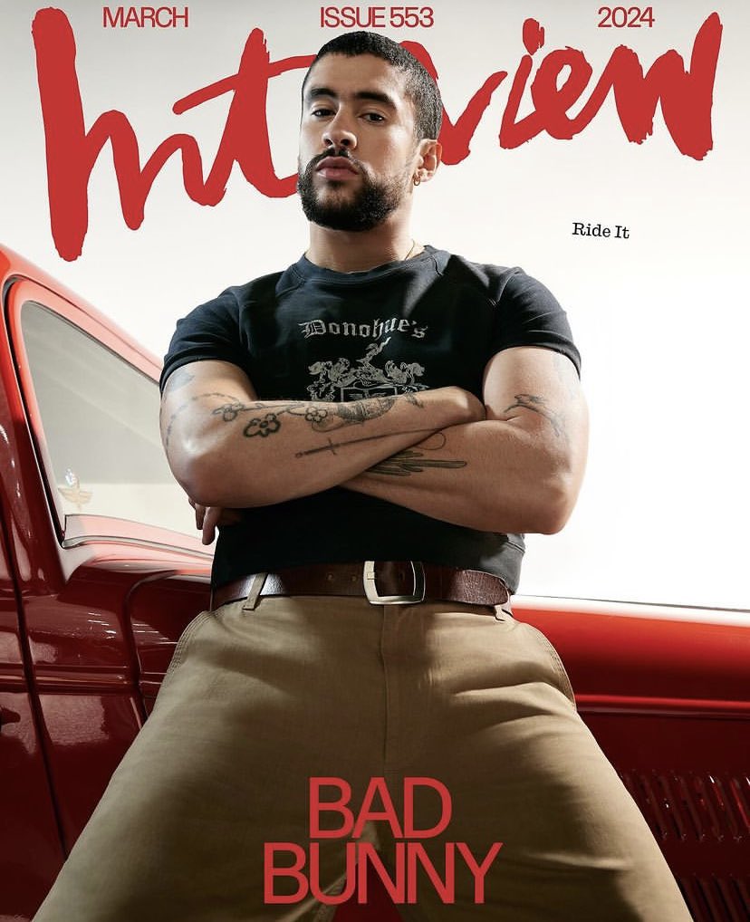 PopBase's tweet photo. Bad Bunny graces the cover of Interview Magazine. https://t.co/fQxl7CSXf7