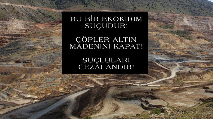 Erzincan İliç'teki katliamın sorumlusu maden şirketleri ve işbirliği yapan siyasi iktidardır! İktidar yandaşı Çalık grubudur, SSR Mining şirketidir! Erzincan valisi toprak kayması diyor, kayan toprak değil siyanürlü yığın liçi alanıdır! #İliçAltınMadeniniKapat