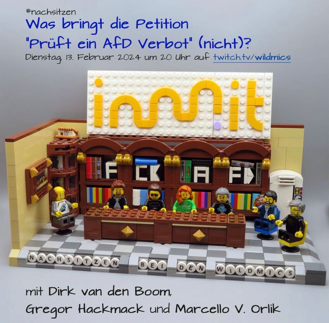 Freue mich auf meine heutige Twitch-Premiere twitch.tv/wildmics Es geht um die Petition "Prüft ein Afd-Verbot" auf innn.it/afdverbot <a href="/innn_it/">innn.it</a>