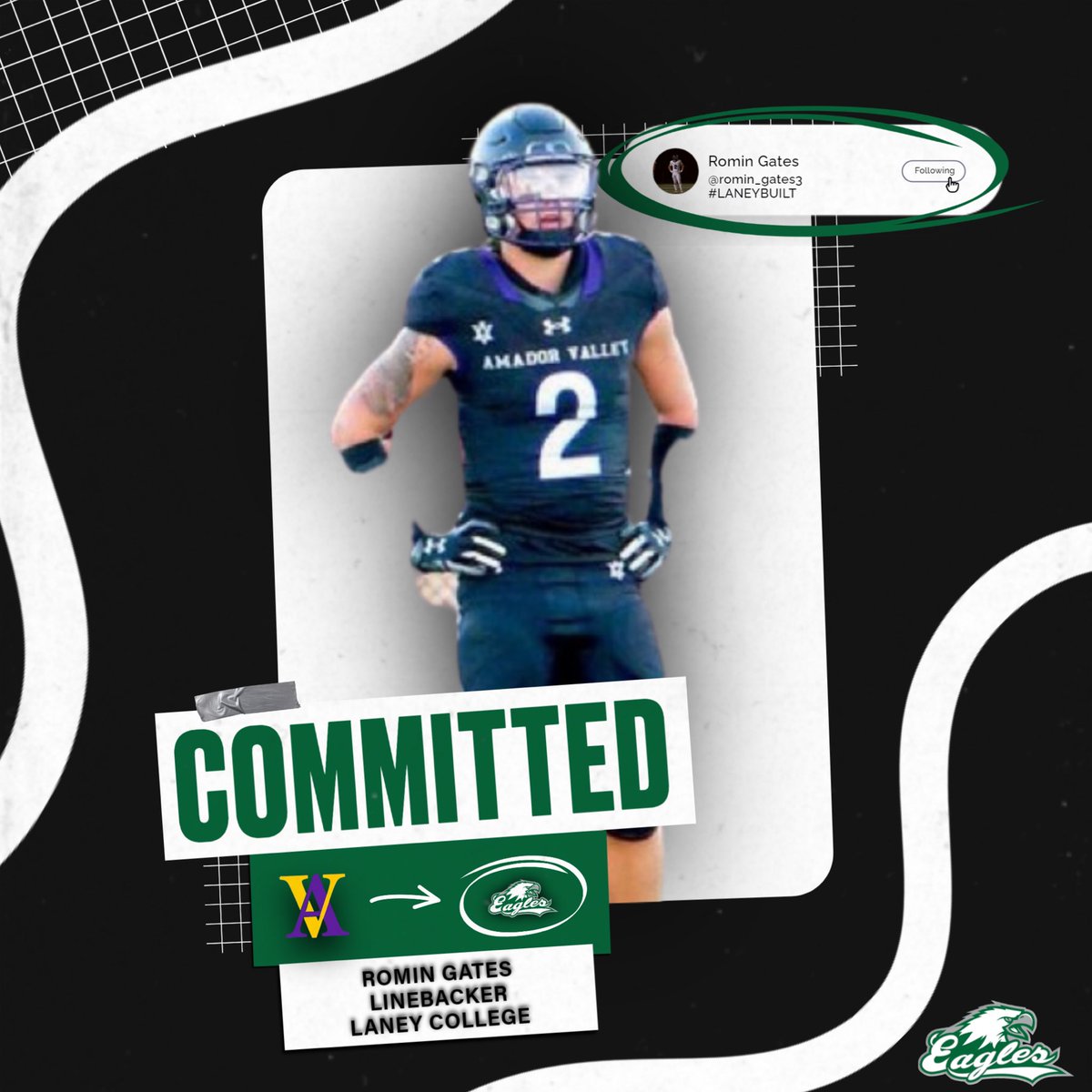 Romin Gates #7 6’1 225 Linebacker 3.91 GPA tweet media