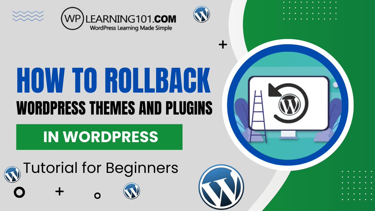 How To Rollback/Downgrade WordPress Themes And Plugins youtu.be/TWjvZQGmasQ?si… via @YouTube 

#WordPress #RollbackPlugin #WordPressTutorial #WebDevelopment #WordPressTips