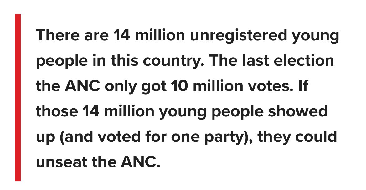 kay_mahapa's tweet photo. Stop accusing your grandparents of keeping the ANC in power, it’s you 🫵🏾 https://t.co/YejYZT00Ql