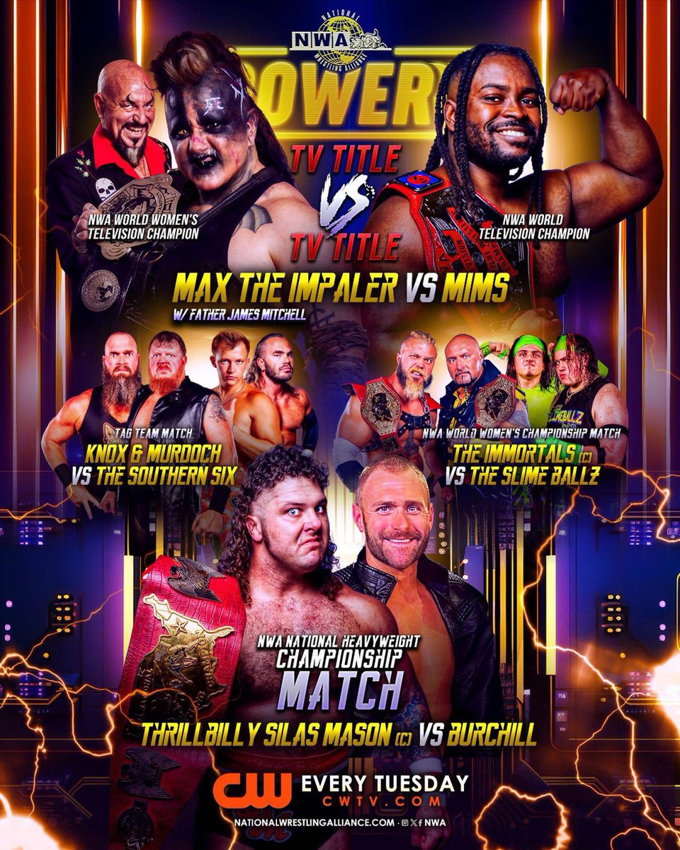 Another huge episode of NWA Powerrr today on the CW Network App!
#nwa #nwa75 #nwapowerrr #cwnetwork