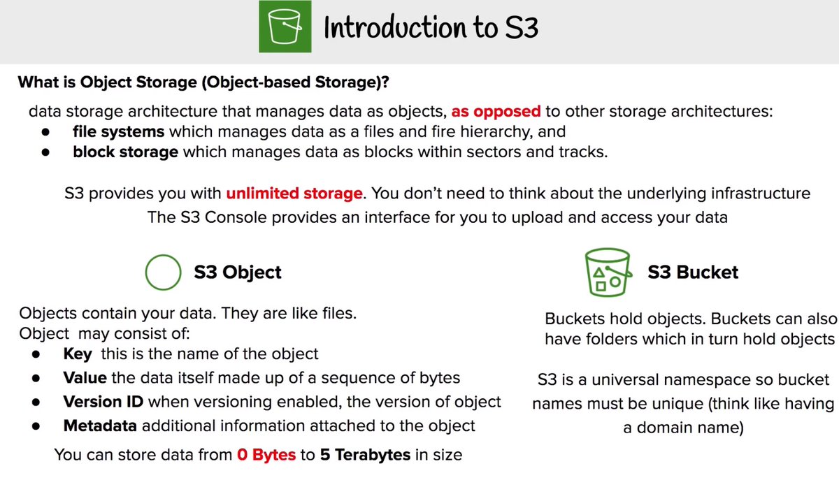 KoechE101's tweet image. On day 16 of #100DaysofEngineering, I was MIA due to some physical engagements I had till late in the night. Luckily enough this weeks course content is all about AWS.
On day 17,  I have managed to go through 
📌S3 buckets, Storage classes, A comparison of the storage classes,…
