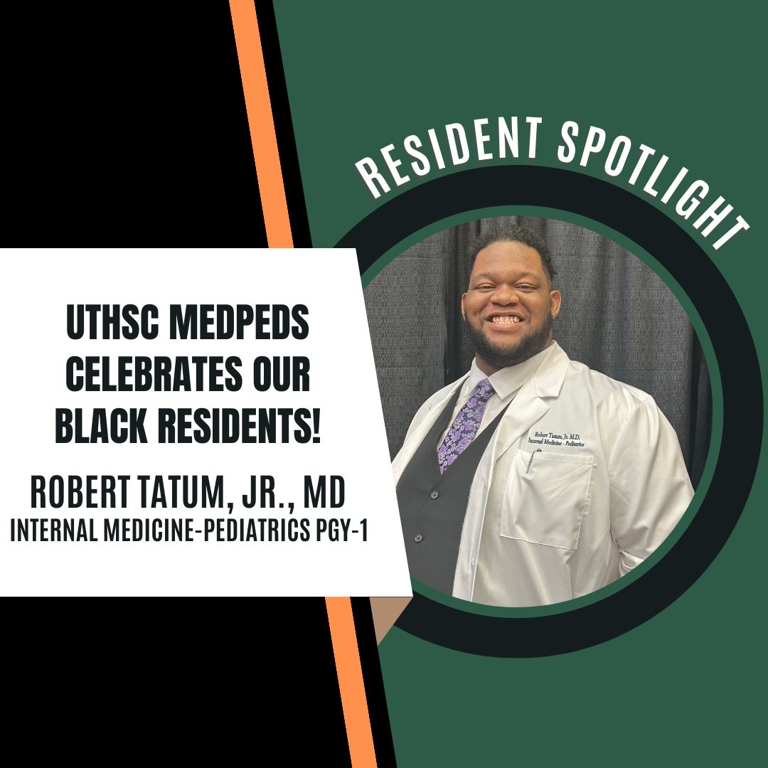Meet our next resident spotlight for #BlackHistoryMonth Dr. Robert Tatum, Jr.! From UMMC SOM and Alcorn State! Our passionate Picasso,  inspirational introvert, and compassionate caretaker! His humility and selflessness allow for him to connect with any and everyone!